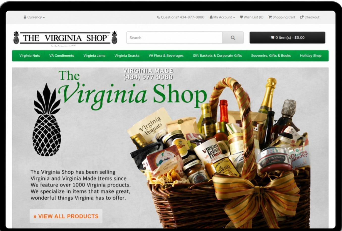 Gourmet E-Commerce Redesign β before