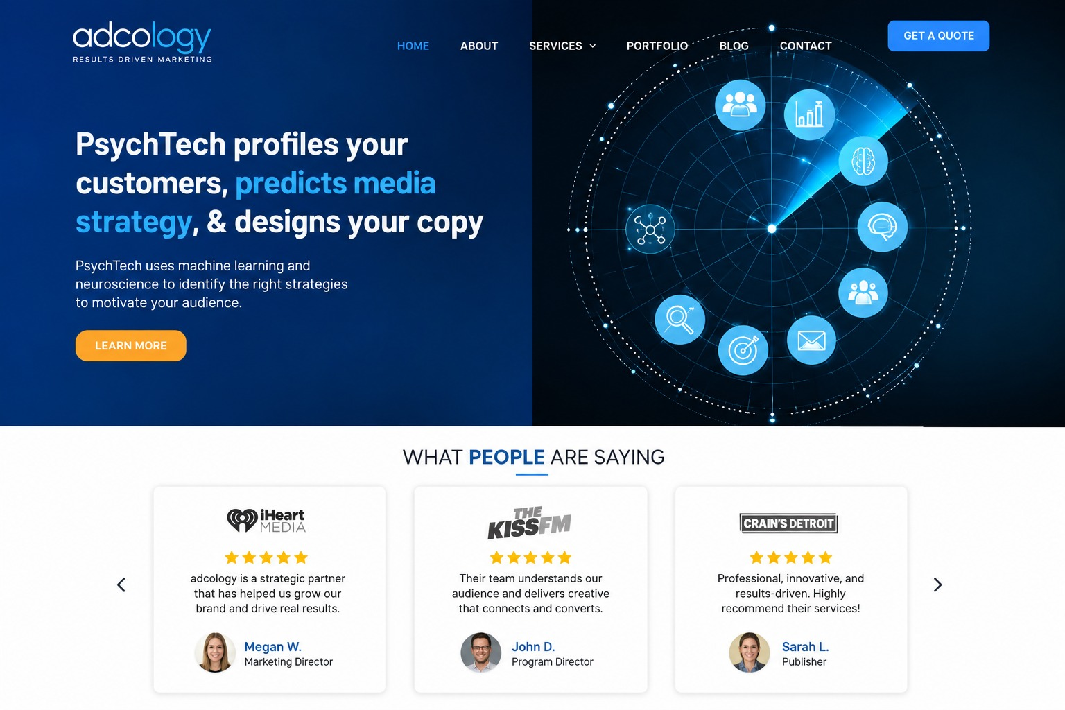 Agency Landing Refresh β before